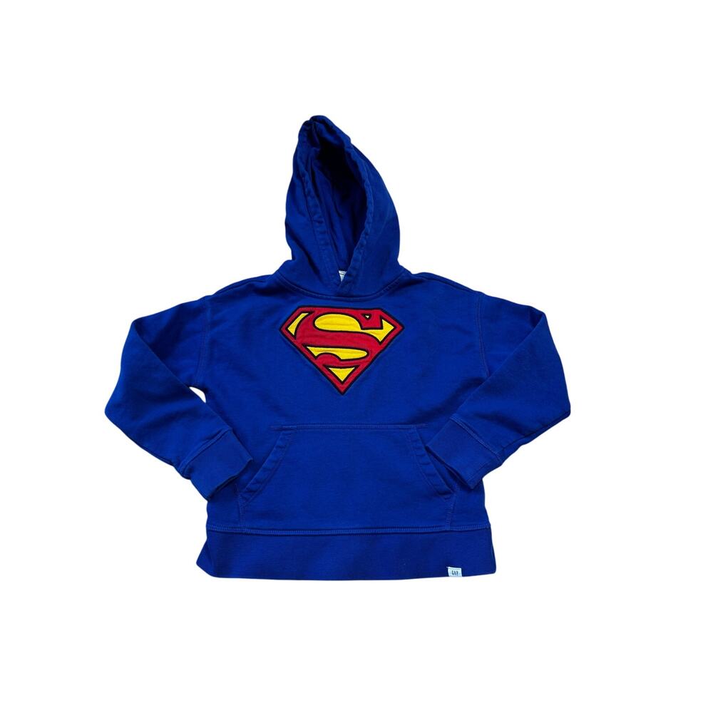 GAP Kids/DC Superman Boys zip up Hoodie/Sweatshirt, size 6-7,  Blue